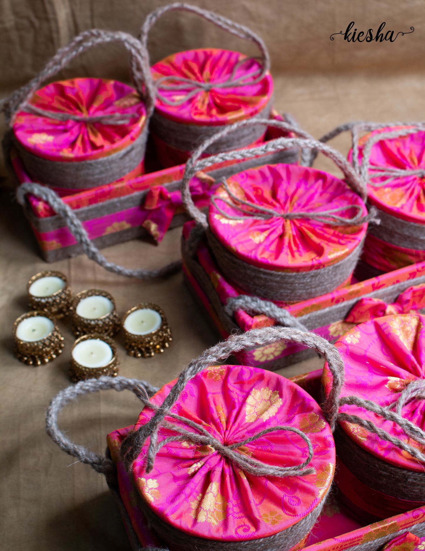 Riwaaz Brocade Baskets (Set of 3)