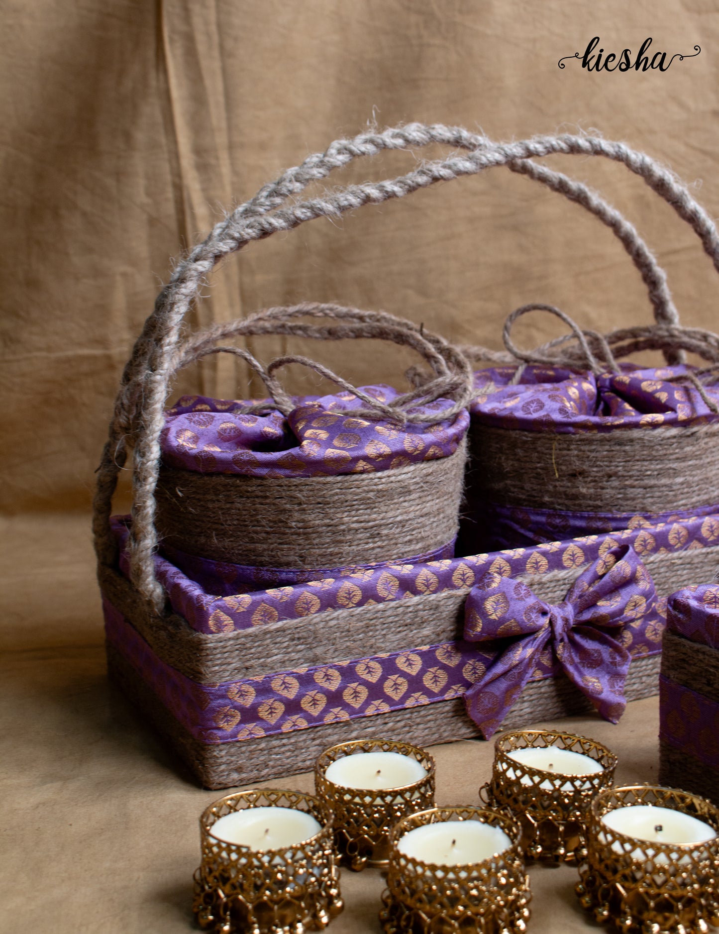 Riwaaz Brocade Baskets (Set of 3)