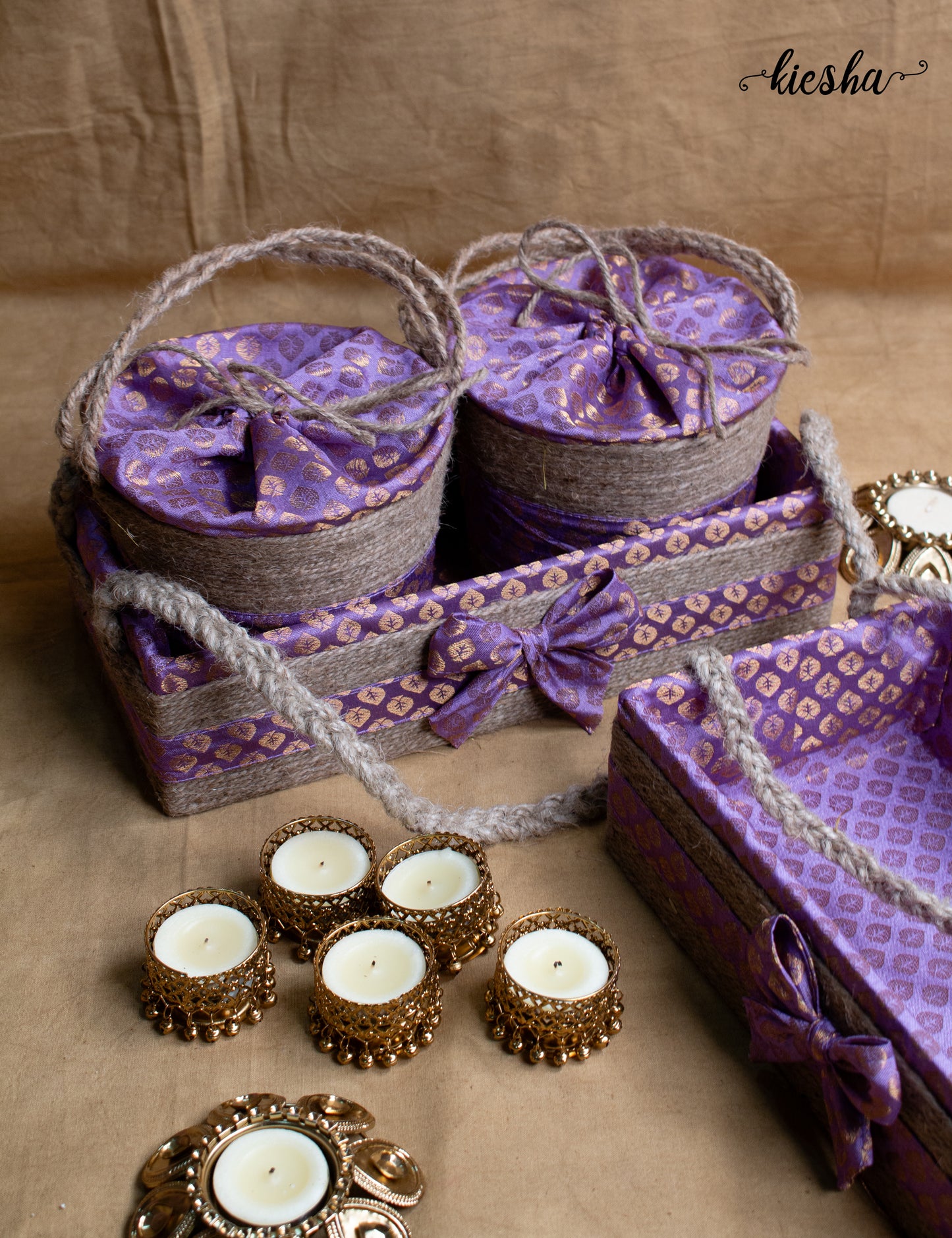 Riwaaz Brocade Baskets (Set of 3)