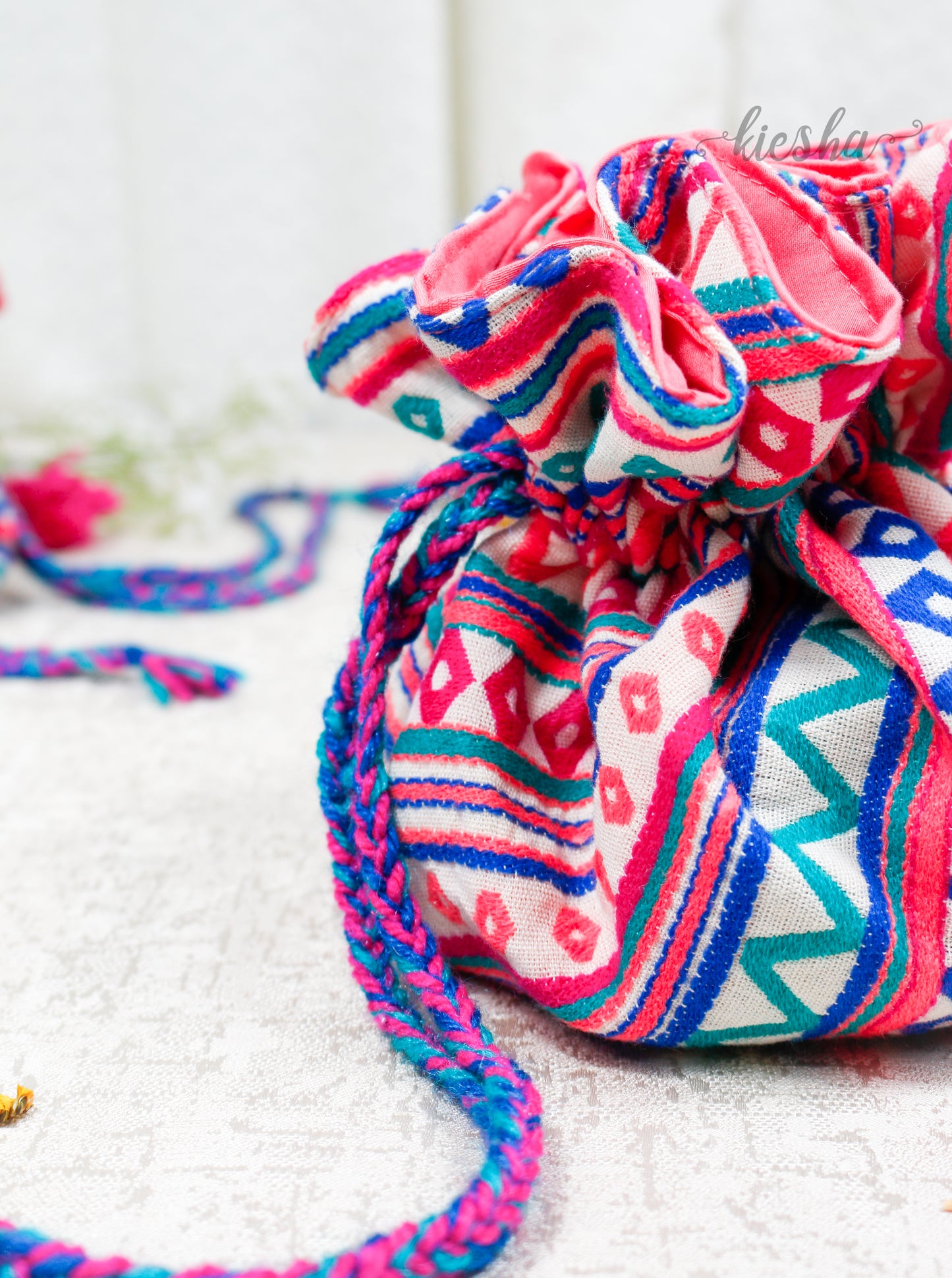 French Rose Potli Bag