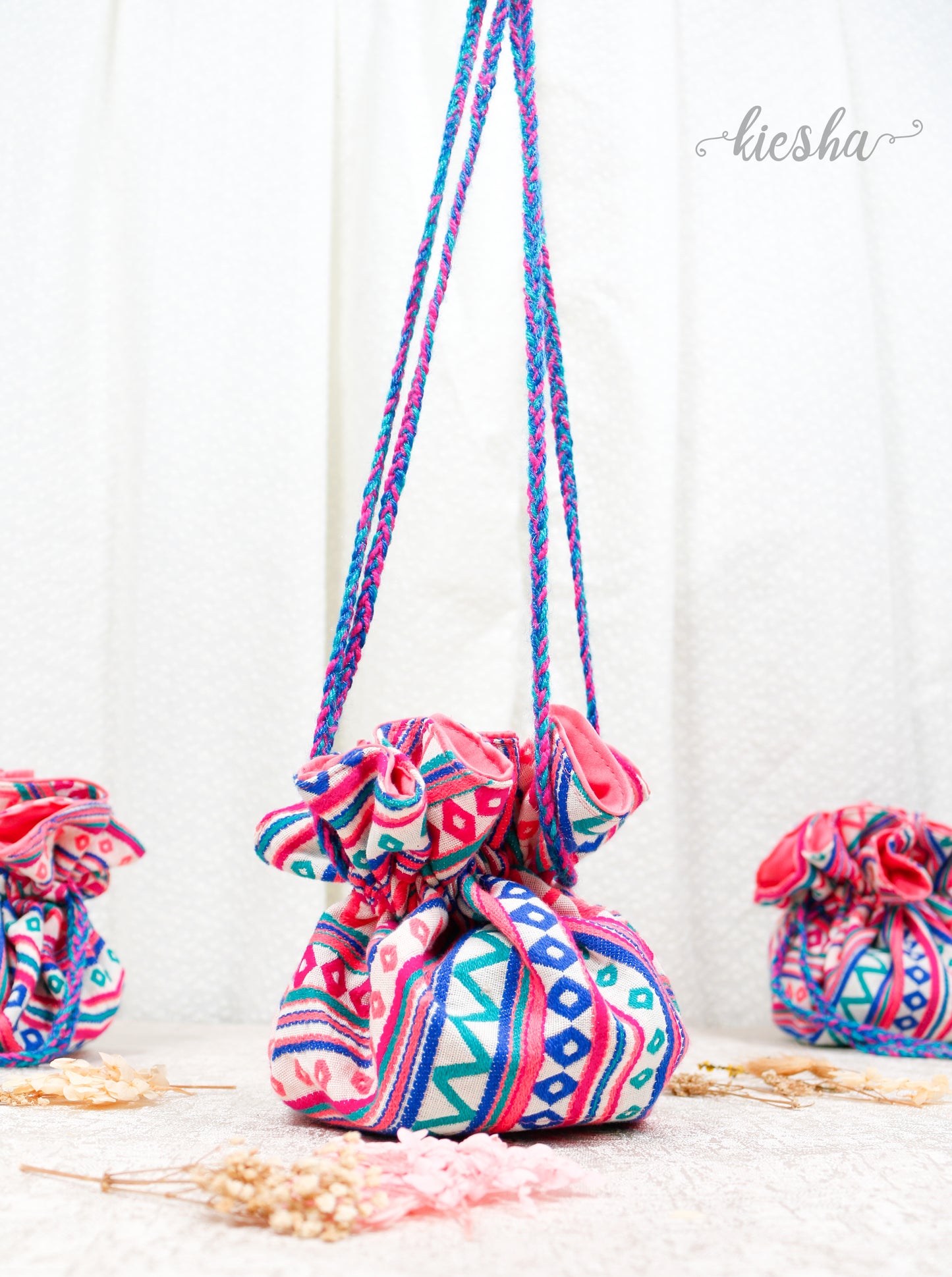 French Rose Potli Bag