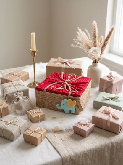 Little Elephant Kids Basket (covered)
