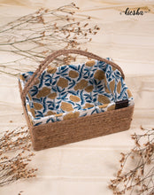 Load image into Gallery viewer, Floral Print Sutli Basket Open