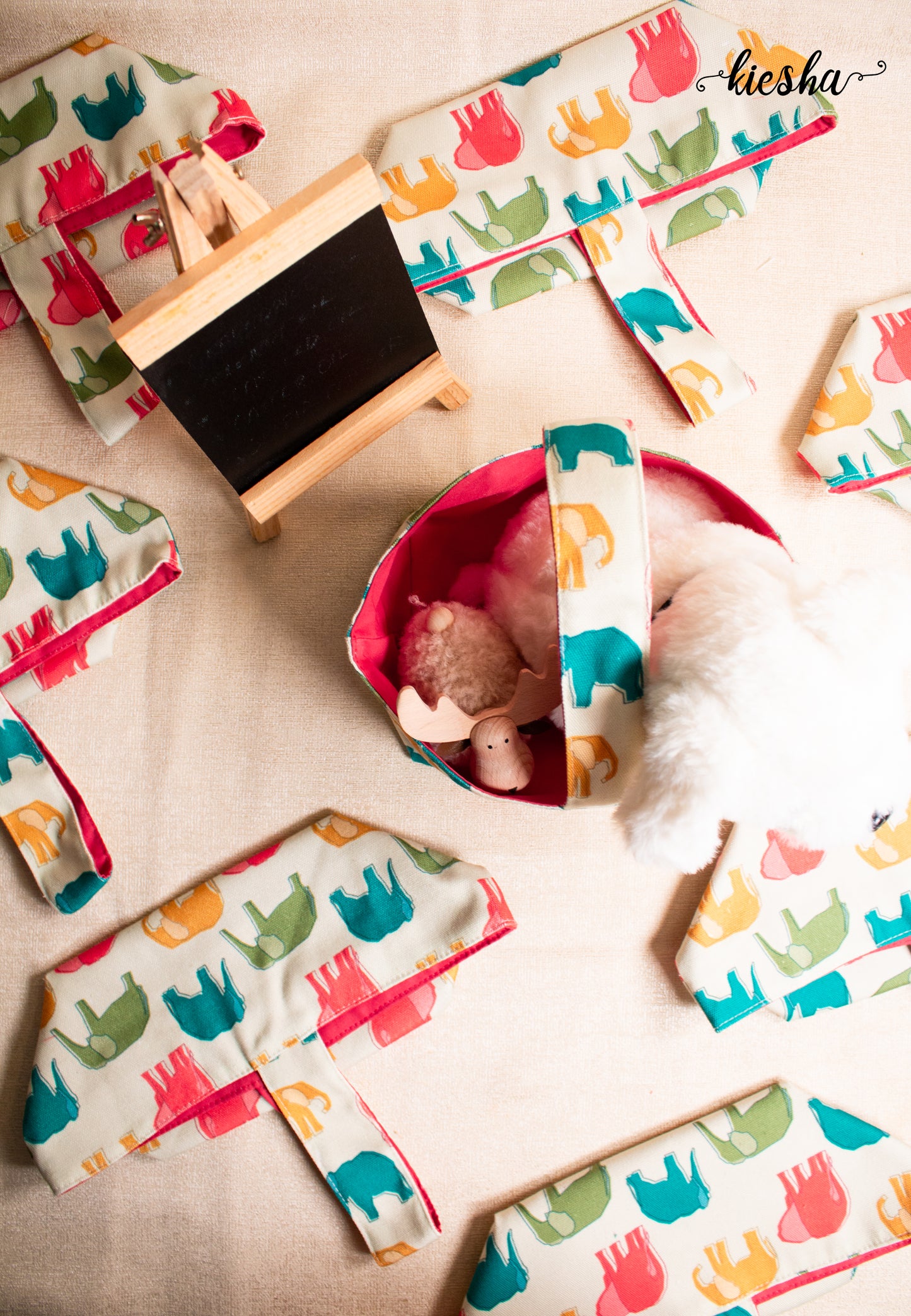 Canvas Foldable Basket (Small)