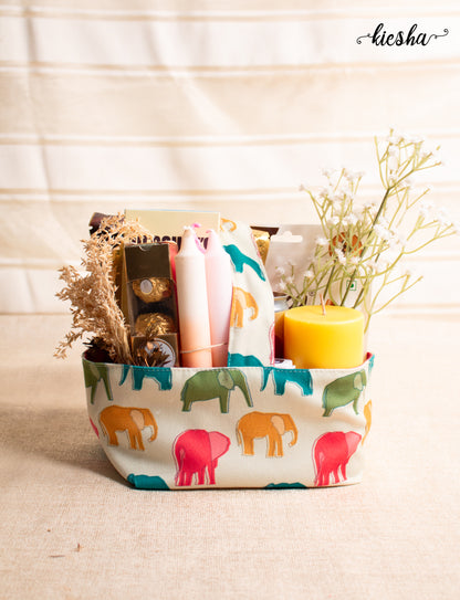 Canvas Foldable Basket (Small)