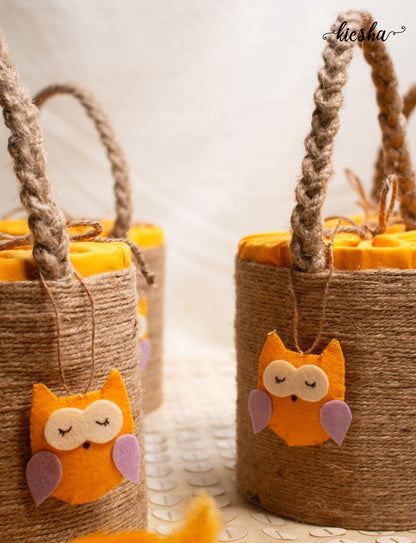Owl Bucket Basket
