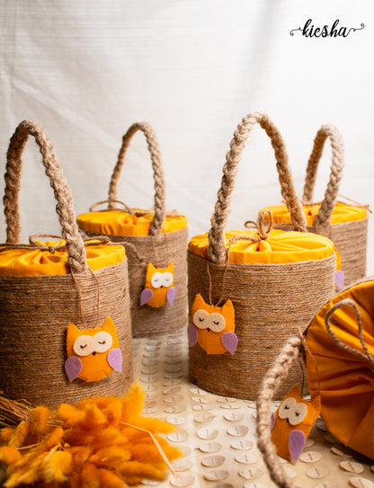 Owl Bucket Basket