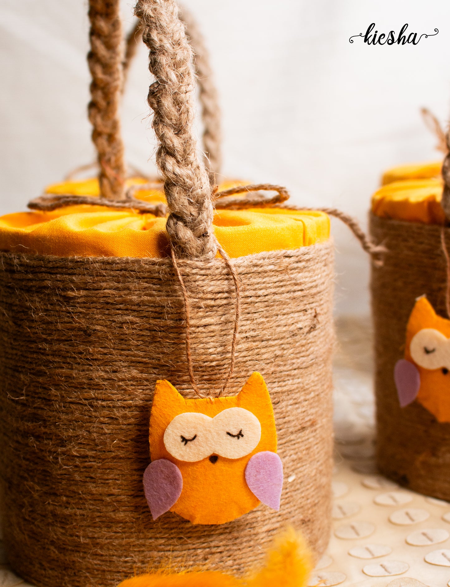 Owl Bucket Basket
