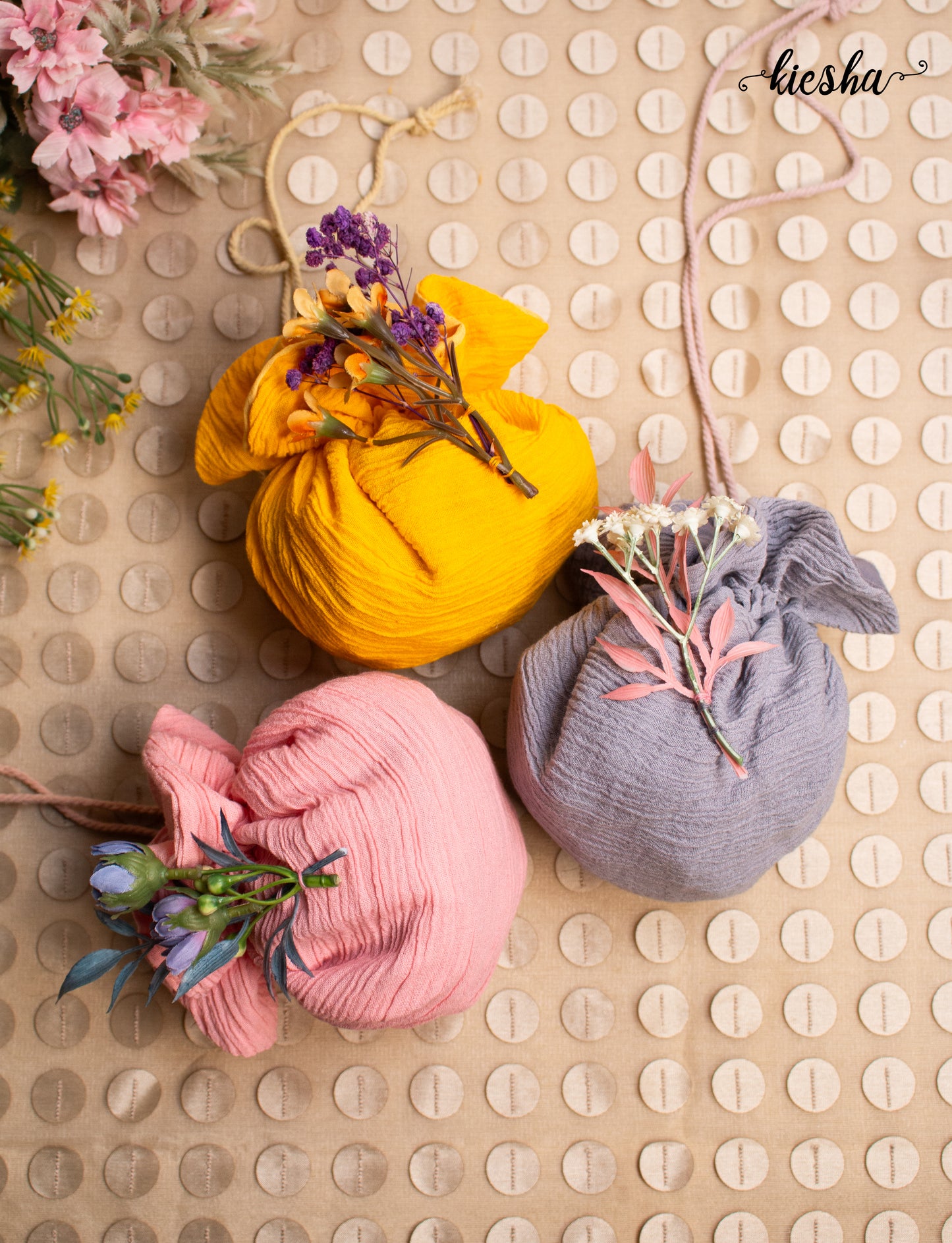 Muslin Potlis (set of 3)