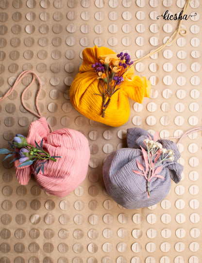 Muslin Potlis (set of 3)