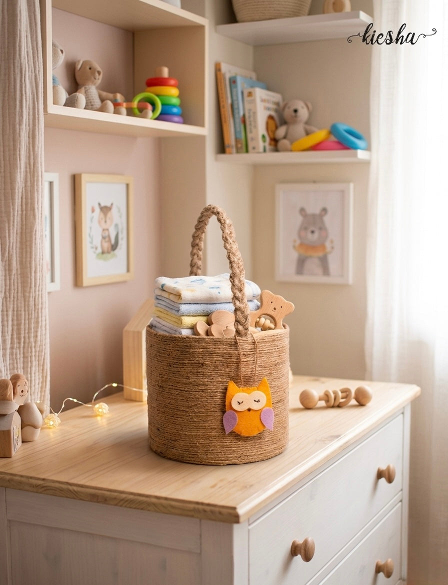 Owl Bucket Basket
