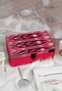 Jewellery Box Ikat Pink