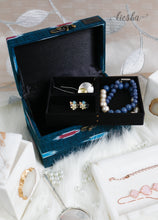 Load image into Gallery viewer, Jewellery Box Ikat Blue