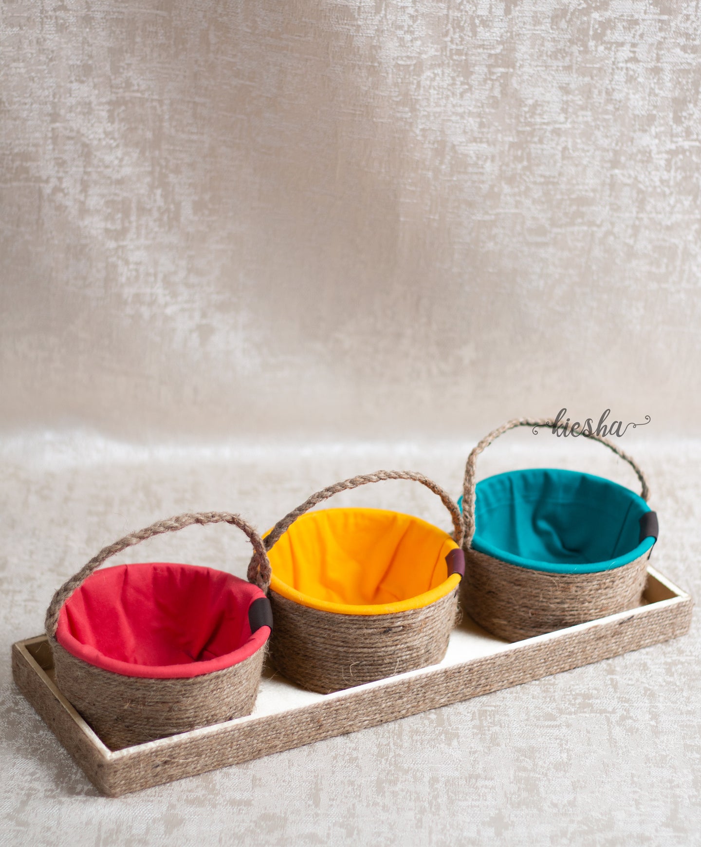 Tray of 3 - Sutli Basket Round (Open)