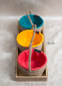 Tray of 3 - Sutli Basket Round (Open)