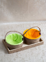 Load image into Gallery viewer, Tray of 2 - Sutli Basket Round (Open)