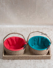 Load image into Gallery viewer, Tray of 2 - Sutli Basket Round (Open)