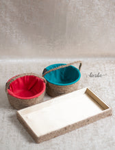 Load image into Gallery viewer, Tray of 2 - Sutli Basket Round (Open)