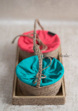 Load image into Gallery viewer, Tray of 2 - Sutli Basket Round (covered)