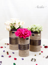 Load image into Gallery viewer, Wine Bottle Sutli Basket (set of 3)